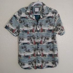 Denim & Flower Hawaiian Aloha Shirt